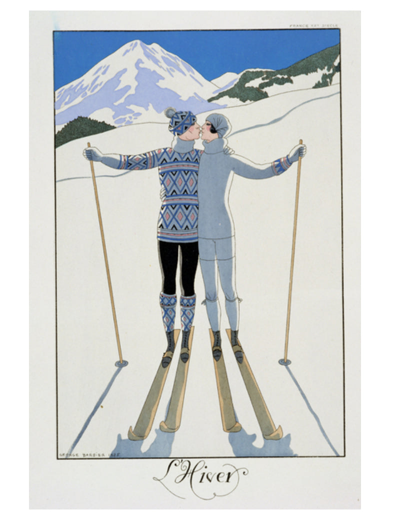 Les sports d'hiver - Georges Barbier