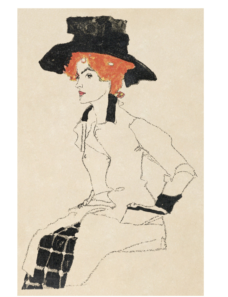 Portrait de femme - Egon Schiele