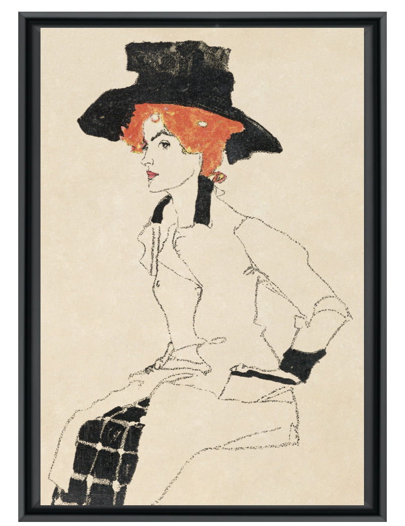 Portrait de femme - Egon Schiele