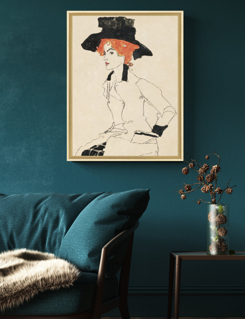 Portrait de femme - Egon Schiele