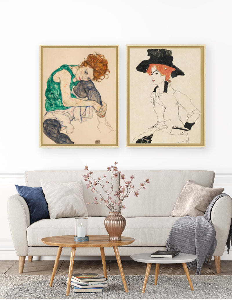 Portrait de femme - Egon Schiele