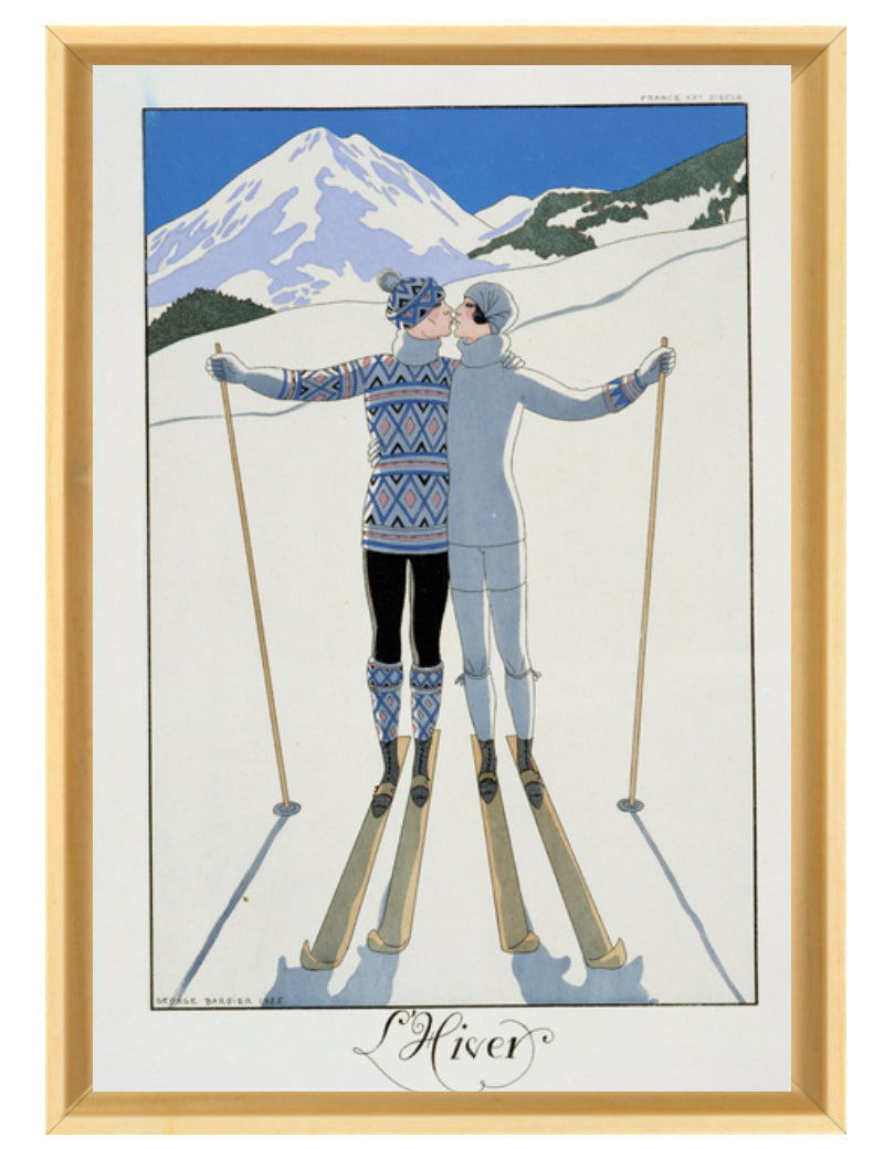 Les sports d'hiver - Georges Barbier