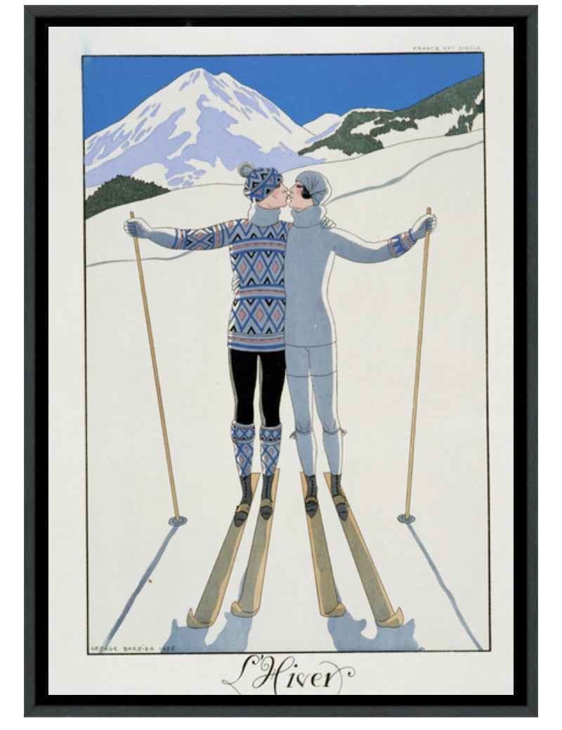 Les sports d'hiver - Georges Barbier
